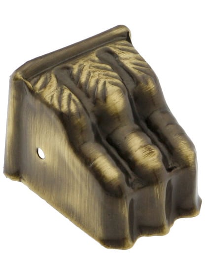 Medium Brass Clawfoot Toe Cap in Antique Brass.